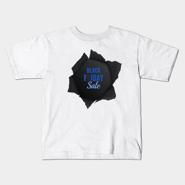 Black Friday Sale Kids T-Shirt by D_creations